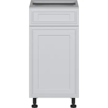 Kuchyňská skříňka Black red white Spodní kuchyňská skříňka s 1 zásuvkou Verdi D1S-40/82/SFB Zvolte stranu: pravé provedení, Barva korpusu skříněk: Dub hikora, Zvolte barvu dvířek: Mističná mat