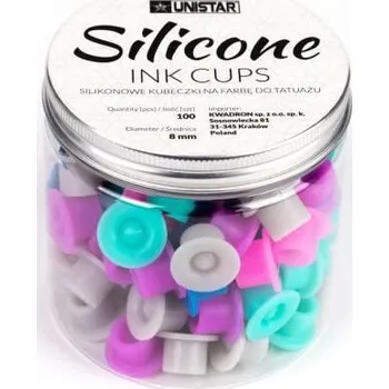 KWADRON Silikonové kalíšky na barvy Unistar, 100ks, 8mm, mix barev