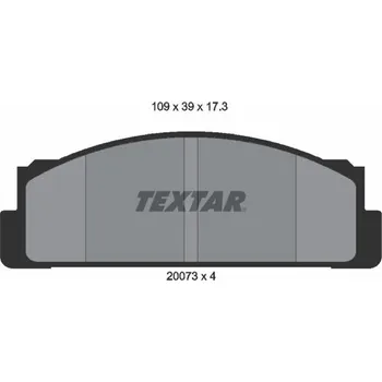 Brzdová destička Sada brzdových destiček, kotoučová brzda TEXTAR 2007304