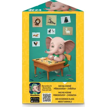 Puzzle 24 triangl Sloník Mio