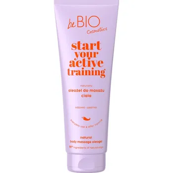 Masážní přípravek BE BIO_Start Your Active Training přírodní masážní gel na tělo 250ml