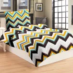 JAHU Povlečení mikroplyš - Cik Cak 140x200, 70x90cm