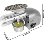 G.Gastro Elektrický lis na olej - šedý - 1,8kW - 5-8 kg/hod