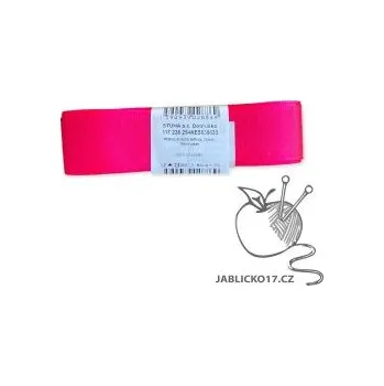 Stuha Taftová stuha růžová 25mm 633