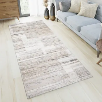 Koberec Běhoun na míru Portland - abstrakt 10 - béžový Rozměr koberce: 100 cm