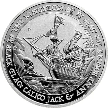 Stříbrná investiční mince Black Flag - The Kingston 1 Oz 2024