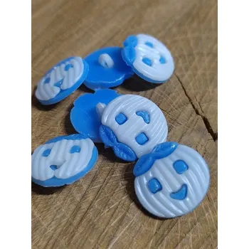 Knoflík Knoflík dětský barva modrá světlá