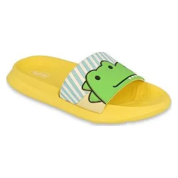 Chlapecké bačkory 152X003 26 - dětské pantofle Befado ANIMALS žluté 152X003_30