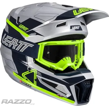 Helma na motorku MX helma Leatt Moto 3.5 Helmet Kit V25 Steel 2025 M