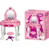 dětský toaletní stolek Baby Mix Sandra dětský toaletní stolek se židličkou růžový