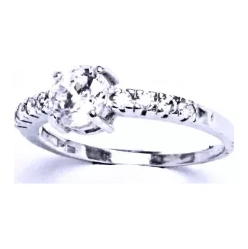 Prsten Stříbrný prsten čiré zirkony - VR312 (Stříbrný prsten se zirkony)