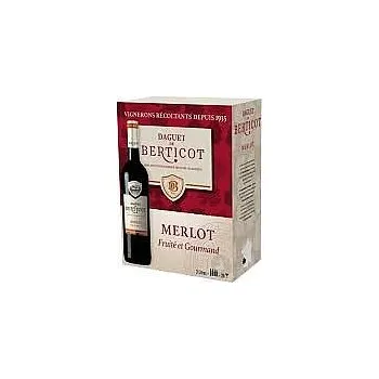 Víno DAGUET DE BERTICOT MERLOT 3L bag in box