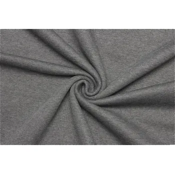 Galanterie Teplákovina počesaná - Tmavě šedý melír 180 cm šíře - 7693