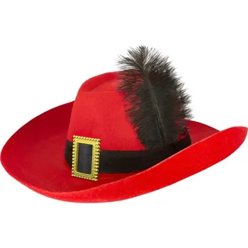 Klobouk Klobouk - Mušketýr - červený