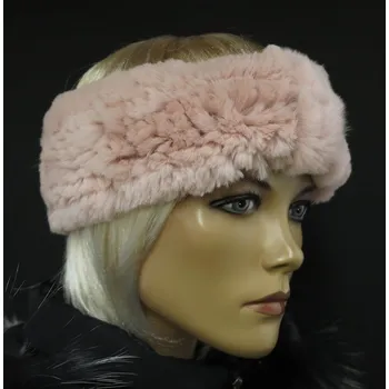 Čepice Špongr Kožešinová čelenka/nákrčník S51 růžová
