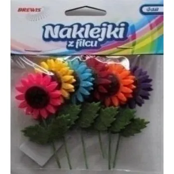 Set školních potřeb Naklejki z filcu kwiatki 6szt (pl, 2000, Brewis)