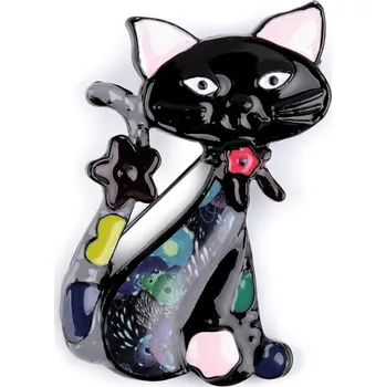 Brož Kovová brož pes, kočka