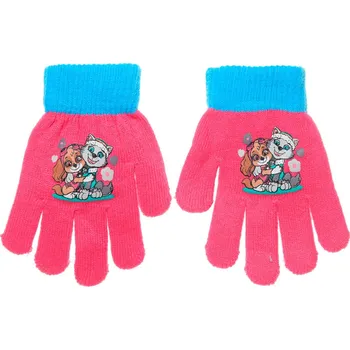 Rukavice Dívčí rukavice PAW PATROL SKYE,EVEREST tmavě růžové Velikost: UNI