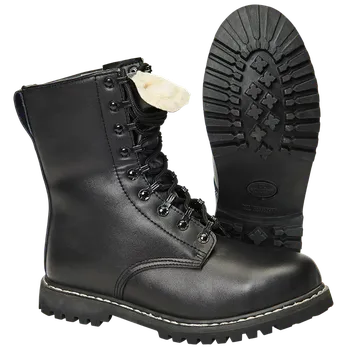 Těžké boty Boty Paratrooper BW zimní černé 41 [7]