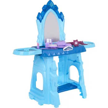 dětský toaletní stolek Wandalong Interaktivní toaletní stolek pro princezny modrý