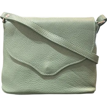 Kabelka Vera Pelle Dámská kožená crossbody kabelka zelená 1661 D96 sv zelena