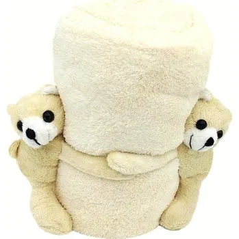 Dětská deka JAHU Dětská deka s hračkou-Smetanová