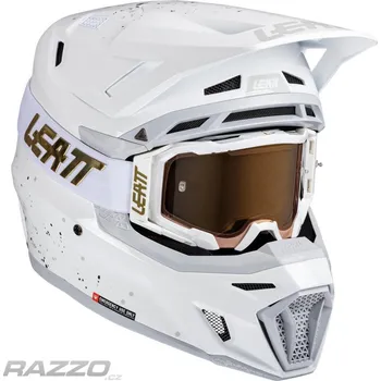 Helma na motorku MX helma Leatt Helmet Kit Moto 8.5 V25 White 2025 M