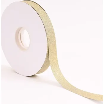 Stuha Stula s glitrem, 15 m, zlatá