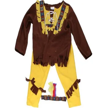 Karnevalový kostým Wiky Set karneval - indián Vel. M 110 - 120 cm