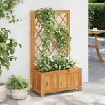 vidaXL Zahradní vyvýšený záhon s treláží masivní akáciové dřevo