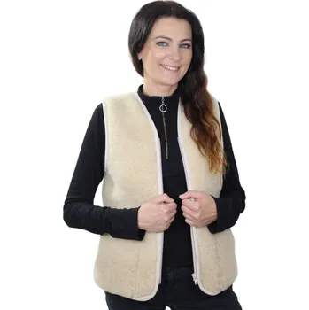 Merino Vlněná vesta Tumbler dámská, béžová L