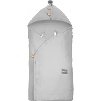 Zavinovačka Sleepee Lehký mušelínový fusak/zavinovačka/deka do autosedačky Šedá