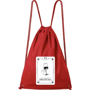 DOBRÝ TRIKO Bavlněný batoh Družička tarot Barva: Červená