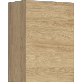 Kuchyňská skříňka Black red white G-50/72 P (L) horní skříňka kuchyně Hamper Zvolte stranu: pravé provedení, Barva korpusu skříněk: Černá mat, Zvolte barvu dvířek: Dub Hikora