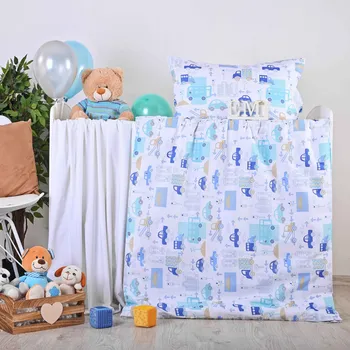 Povlečení dětské bavlněné Křižovatka EMI: Dětský set 130x90 + 65x45