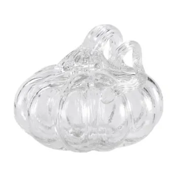 Skleněná dekorace Pumpkin Clear 8 cm