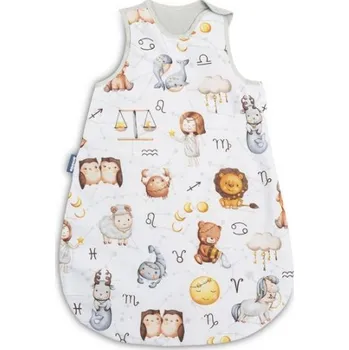 Spací pytel pro miminko Spací vak mušelín, bavlna, Zvěrokruh, 70x45cm, S - šedý