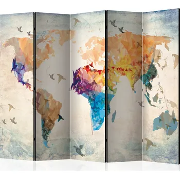 Paraván Paraván - Papíroví ptáci II Velikost: 225x172 cm, Provedení: Jednostranný