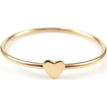 Prsten LOVEly minimalistický prsten se srdíčkem gold filled Velikost prstenu: 6 (51/52)