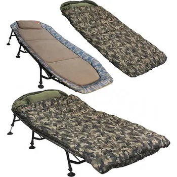 rybářské lehátko Zfish Camo Set Lehátko + Spacák BEDCHAIR + SLEEPING BAG