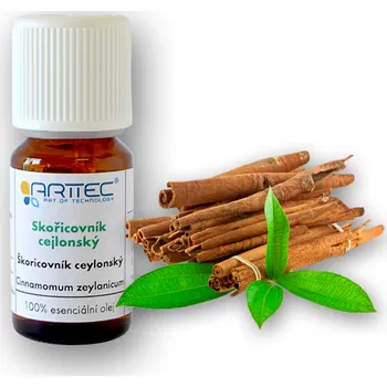 Vonný olej ARTTEC přírodní vonný olej Skořicovník cejlonský kůra bio 5 ml NAT00036
