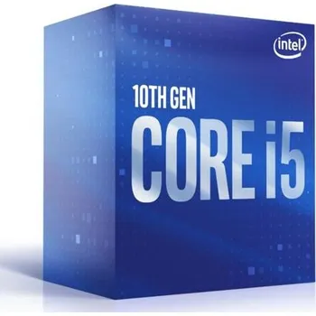 Procesor INTEL cpu CORE i5-10400F socket1200 Comet Lake BOX 65W 10.generace (s chladičem, 2.9GHz turbo 4.3GHz, 6x jádro, 12x vlákno, 12MB cache, pro DDR4 do 2666, bez grafiky), virtualizace, BX8070110400F