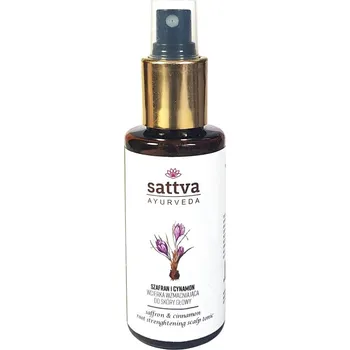 Vlasová regenerace SATTVA_Root Posilující tonikum na pokožku hlavy Šafrán a skořice 100ml