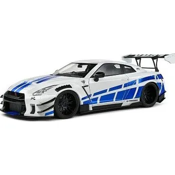 autíčko Solido NISSAN GT-R R35 LIBERTY WALK BODY KIT 2,0 WHITE & BLUE STRIPES 2024 1805816