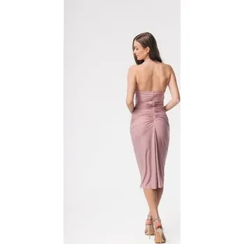 Dámské šaty Aurora Koktejlové šaty Layla jasny róż Růžová Feminine Fit M_L