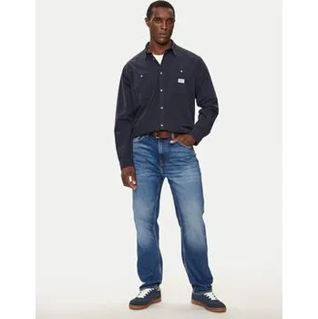 Pánská košile Guess Jeans Košile M4YH37 WGCF1 Tmavomodrá Regular Fit XL