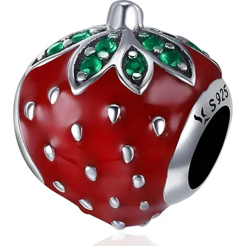 Přívěsek Endy-shop Stříbrný přívěsek korálek jahůdka