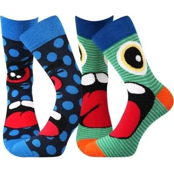 Pánské oblečení Boma ponožky Ksichtik 2 páry mix A, velikost 39-42