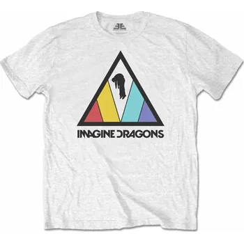 Imagine Dragons Triangle Logo White 2XL Tričko