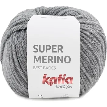 Příze Katia Super Merino 10 Medium Grey Pletací příze